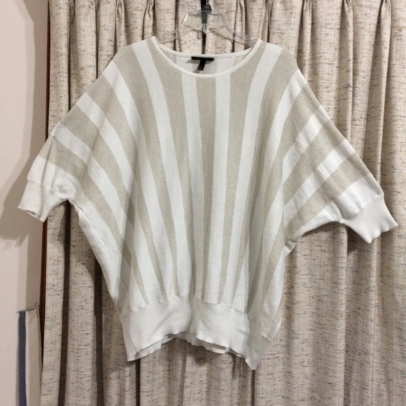 Lane Bryant Metallic Striped Dolman Sweater - Picture 1 of 6